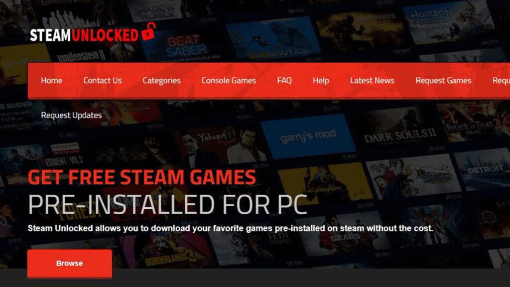 Изображение игры Игровые платформы для ПК: секретный гид по цифровым вселенным Игровые платформы для ПК SteamUnlocked